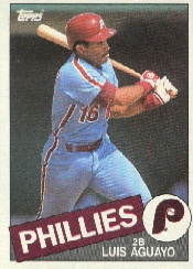 1985 Topps Baseball Cards      663     Luis Aguayo